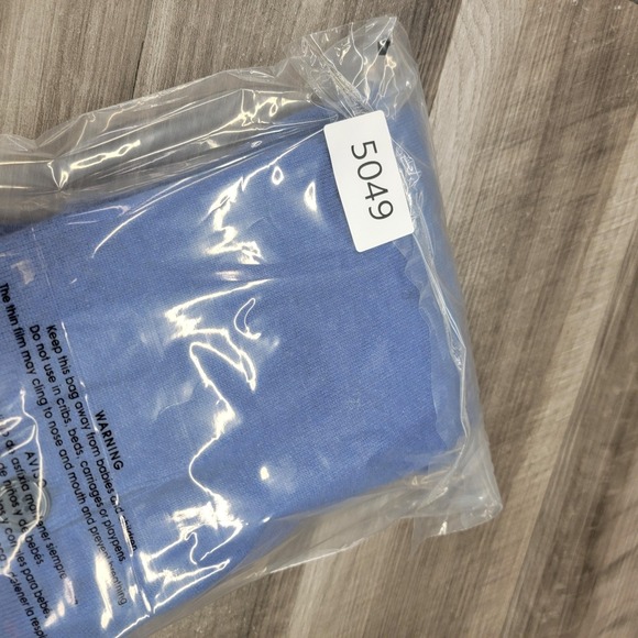 Sweater Mens medium Blue High Neck Cashmere Pullover Elbow Patch Made In Italy - Picture 7 of 7